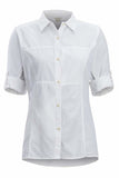 ExOfficio Women's Lightscape Long Sleeve Collared Shirt, White, X-Small