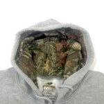 Mossy Oak Mens Aqua Defense Full Zip Sweatshirt Camo Hoodie Sport Grey XL
